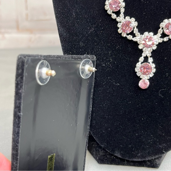 Prom/Special Occasion Necklace and Earrings, Light Purple - Picture 8 of 14